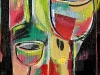mixed media on canvas