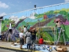 Mural in progress