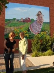 Mary Thiefels and Mayor Ann Feeney