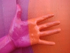 Painted hand