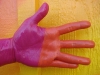 Painted hand