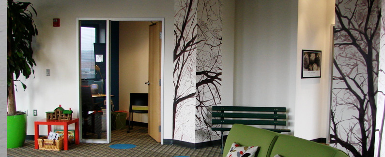 "Wilderness" Room - Google building in Ann Arbor