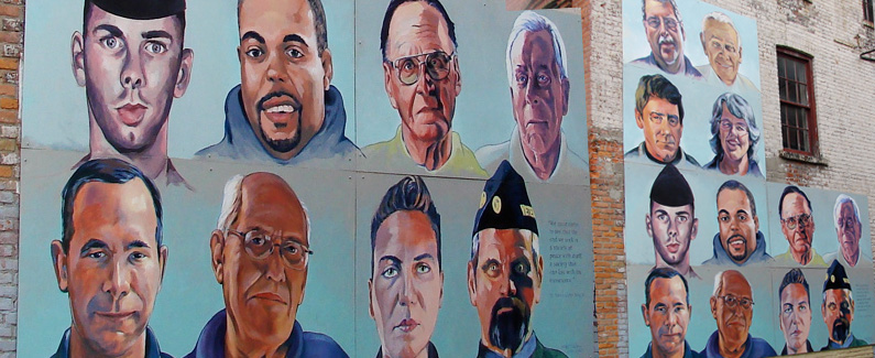 Peaceworks Through Art Veterans Mural