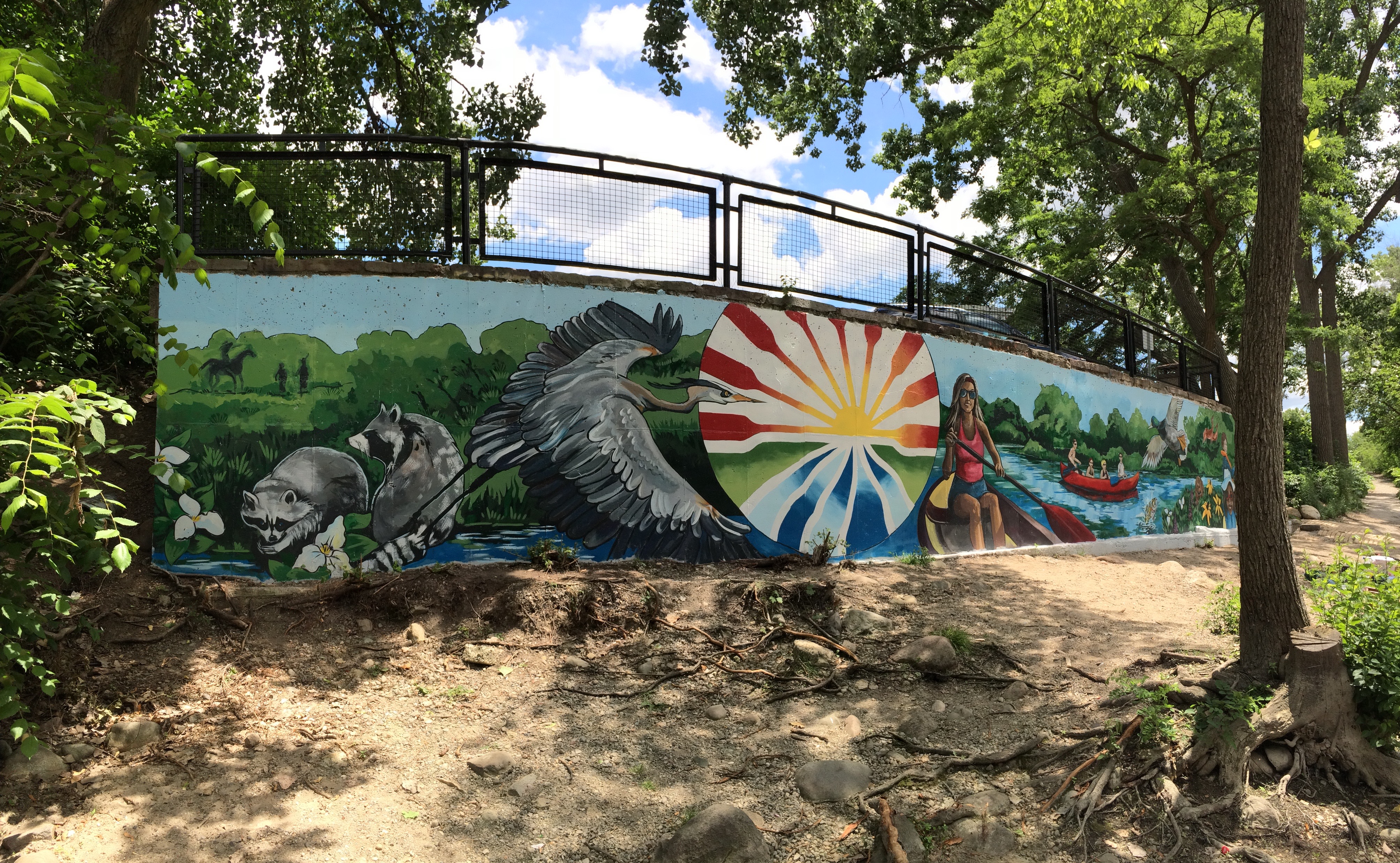 Frog Island Mural – Frog Island Park, Ypsilanti Michigan