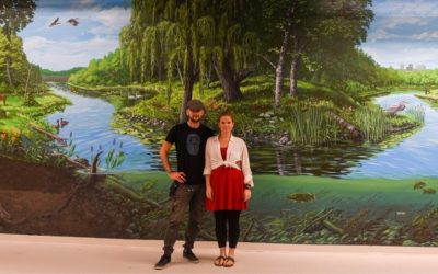 U-M Museum Of Natural History’s New Mural Tells The Story Of The Huron River Watershed
