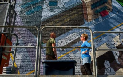 Large-scale mural adds color to Ann Arbor