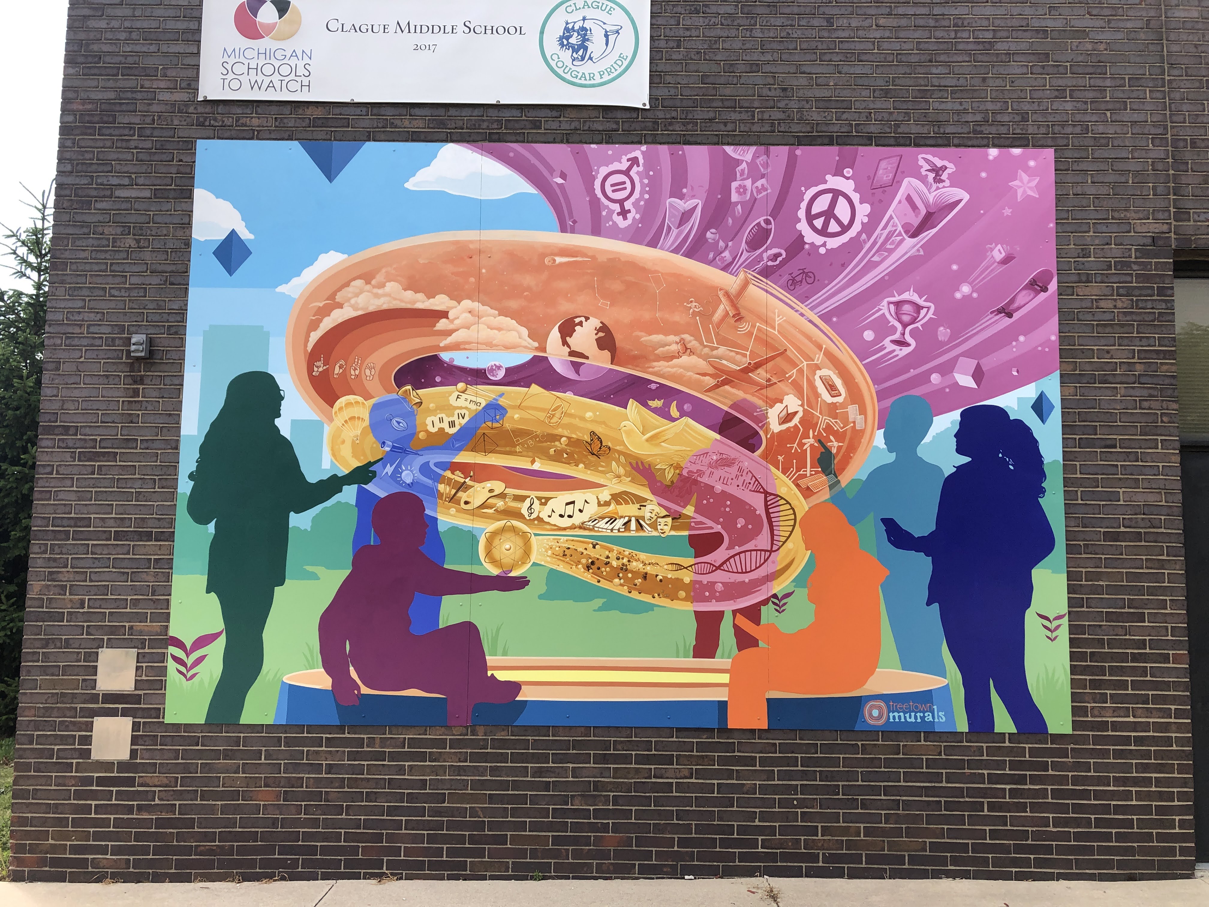 Clague Middle School Mural, Ann Arbor, MI